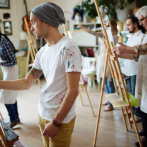 Support Action Homeless with a Live Paint Class